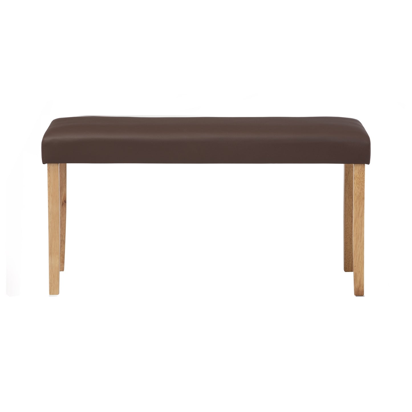 LENORE Bench - Natural Leg, Mocha Seat (930L)