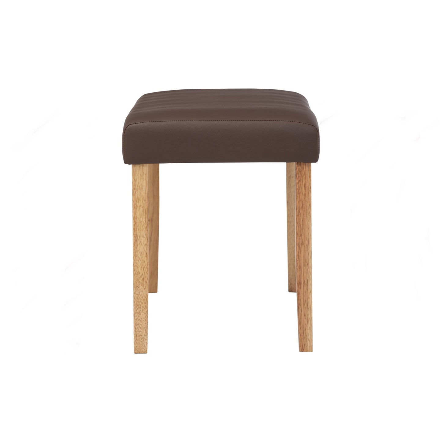 LENORE Bench - Natural Leg, Mocha Seat (930L)