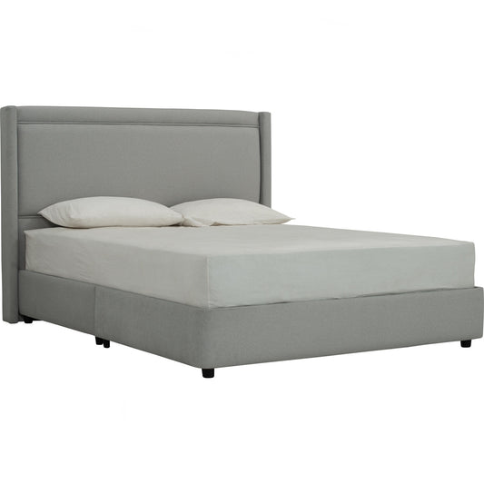 LILAH Bedframe - Warm Grey (Queen Size)