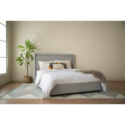 LILAH Bedframe - Warm Grey (Queen Size)
