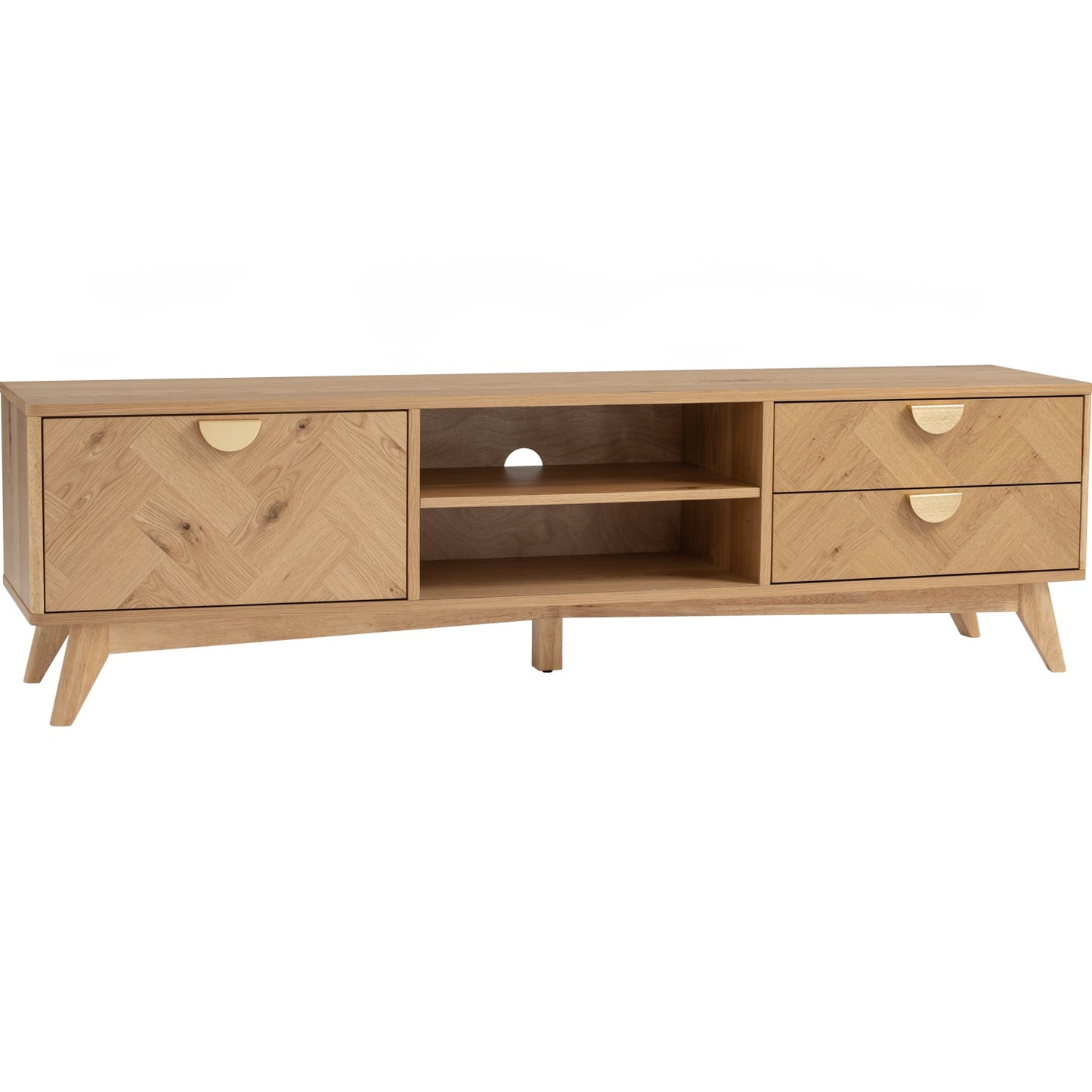 LOFTUS TV Cabinet - Oak (1800L)