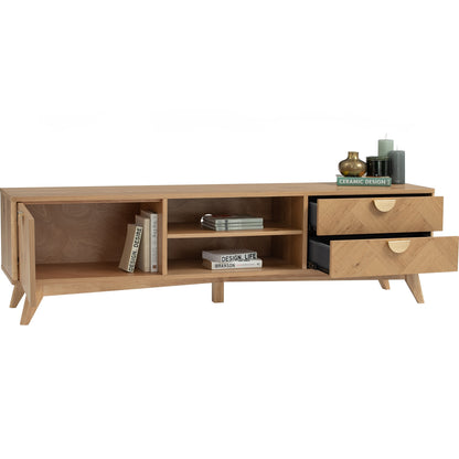 LOFTUS TV Cabinet - Oak (1800L)