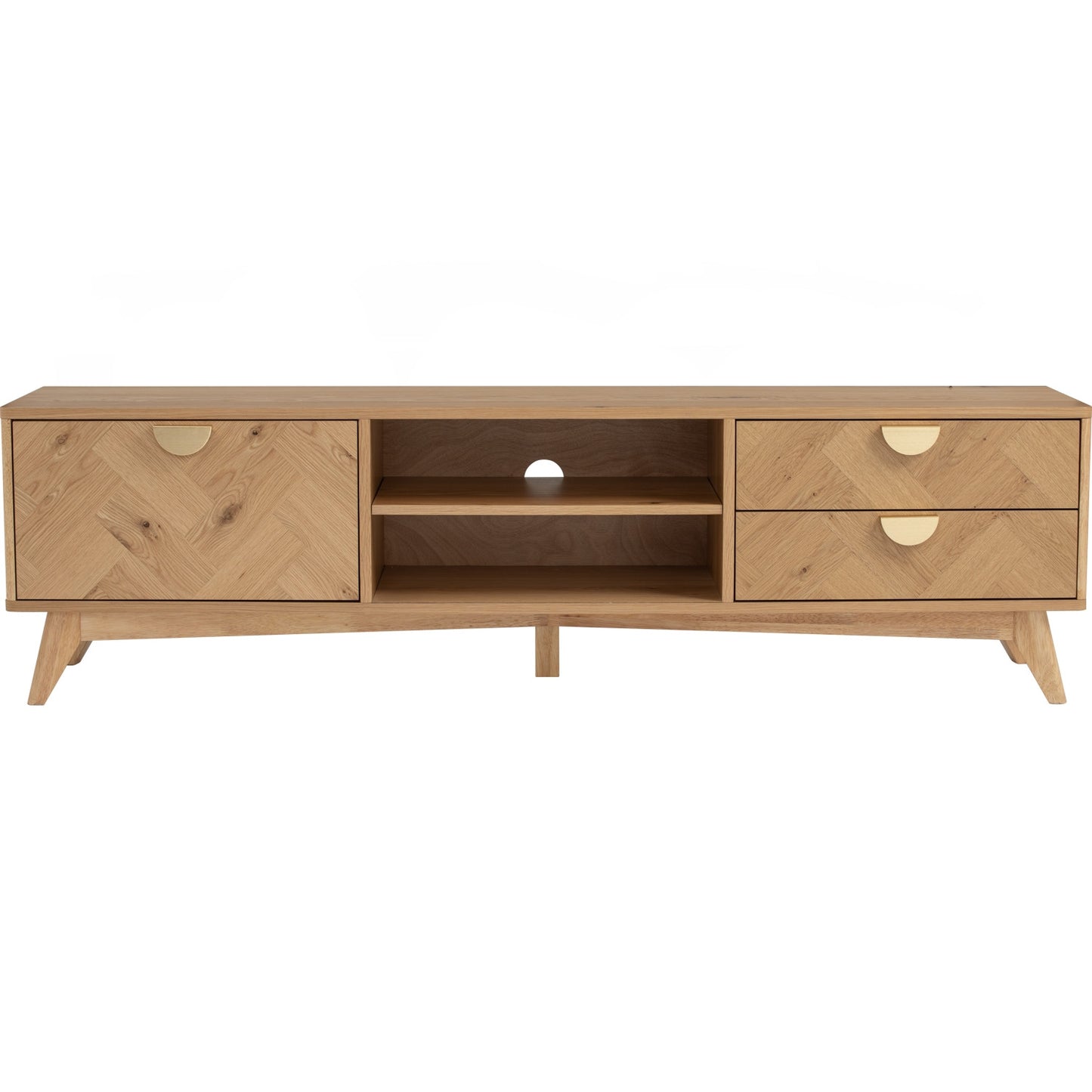 LOFTUS TV Cabinet - Oak (1800L)
