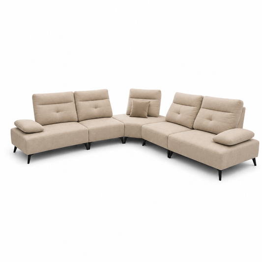 M5811 Corner Push Back Sofa B - Custom Colour (Pet Friendly Fabric)