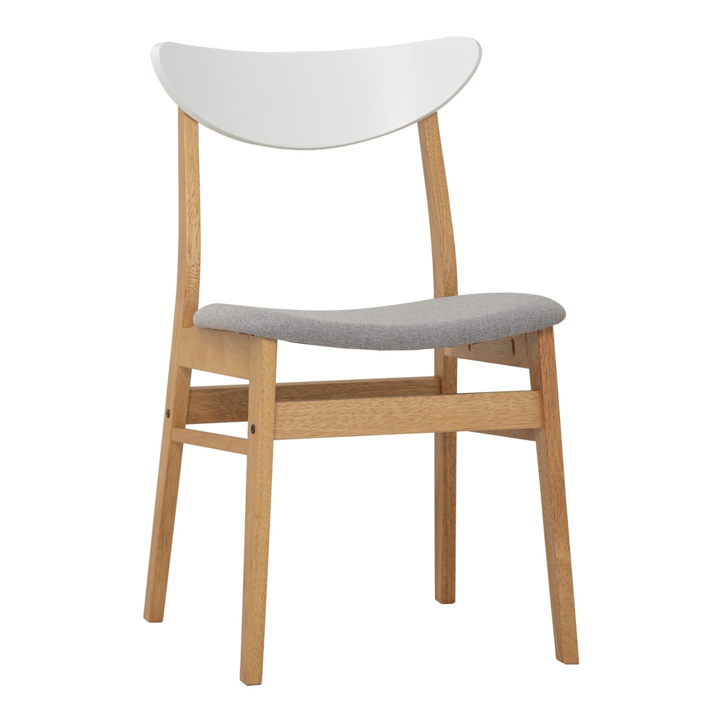 MACY Dining Chair - Natural + White