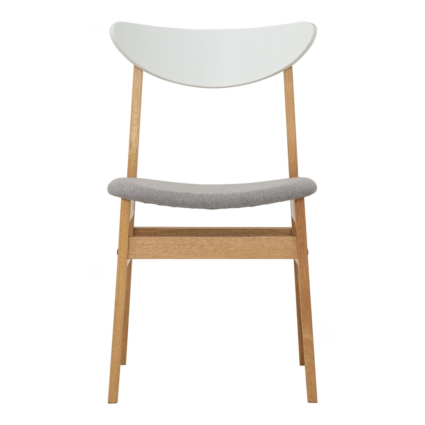 MACY Dining Chair - Natural + White