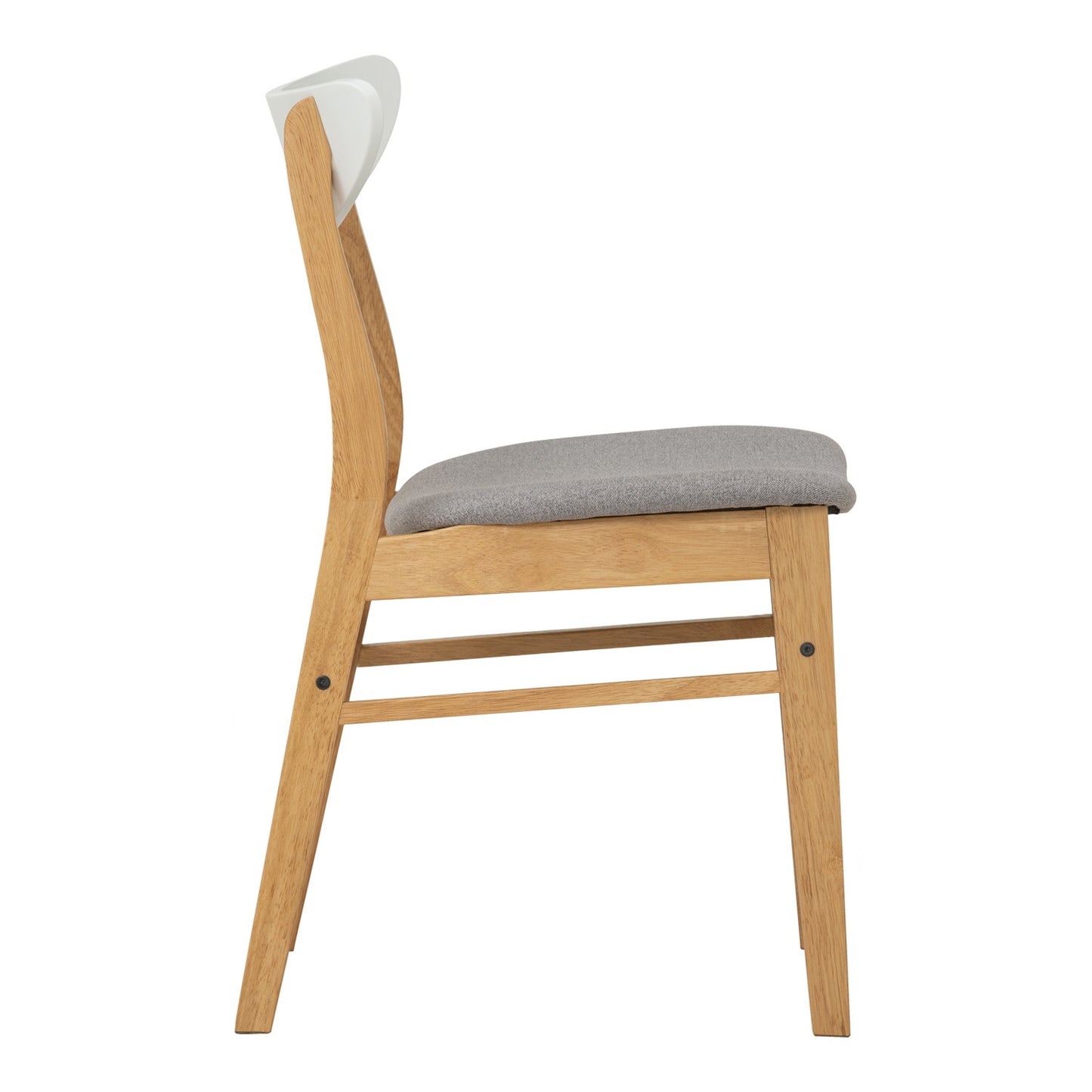 MACY Dining Chair - Natural + White