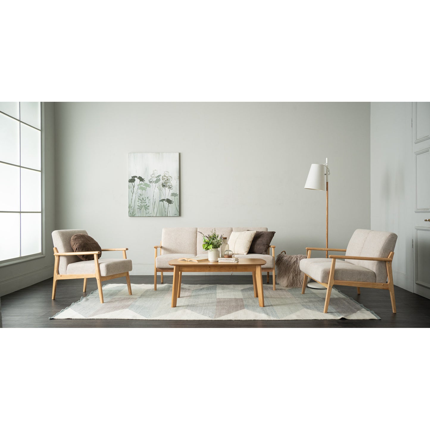 MIFA 3 Seater Sofa (Pets Friendly Fabric)