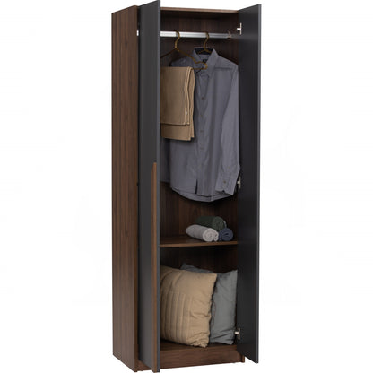 MANDO 2 Door Wardrobe - Black