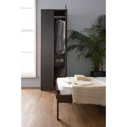 MANDO 2 Door Wardrobe - Black