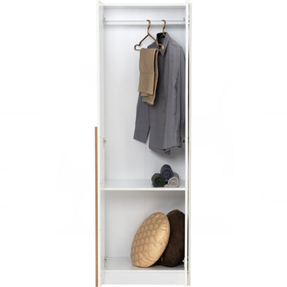 MANDO 2 Door Wardrobe - White