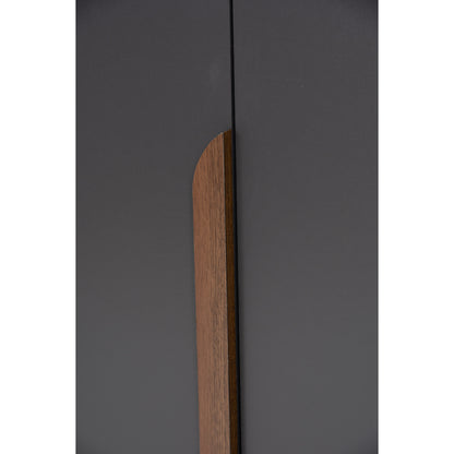 MANDO 3 Door Wardrobe - Black