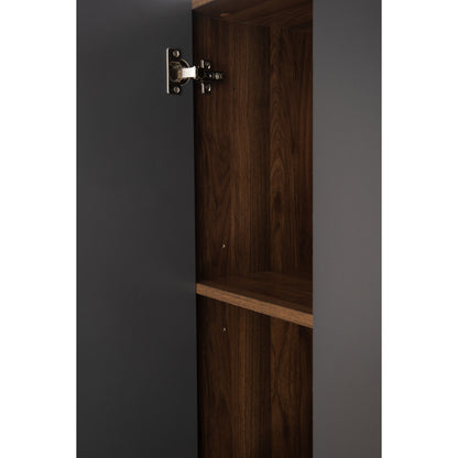 MANDO 3 Door Wardrobe - Black