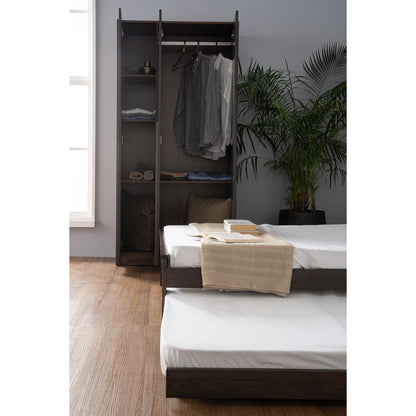 MANDO 3 Door Wardrobe - Black