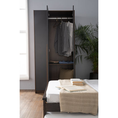 MANDO 3 Door Wardrobe - Black
