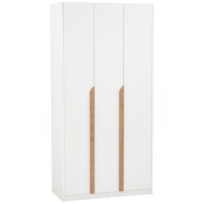 MANDO 3 Door Wardrobe - White