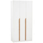 MANDO 3 Door Wardrobe - White