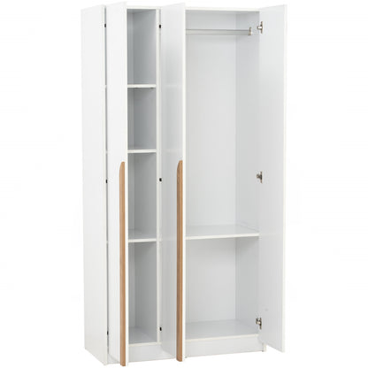 MANDO 3 Door Wardrobe - White