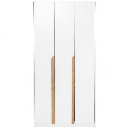 MANDO 3 Door Wardrobe - White