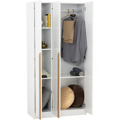MANDO 3 Door Wardrobe - White
