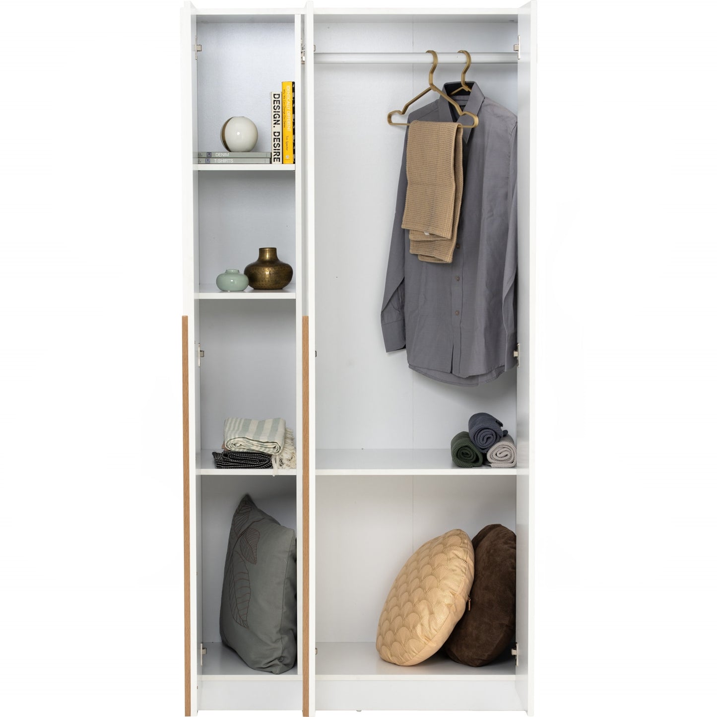 MANDO 3 Door Wardrobe - White