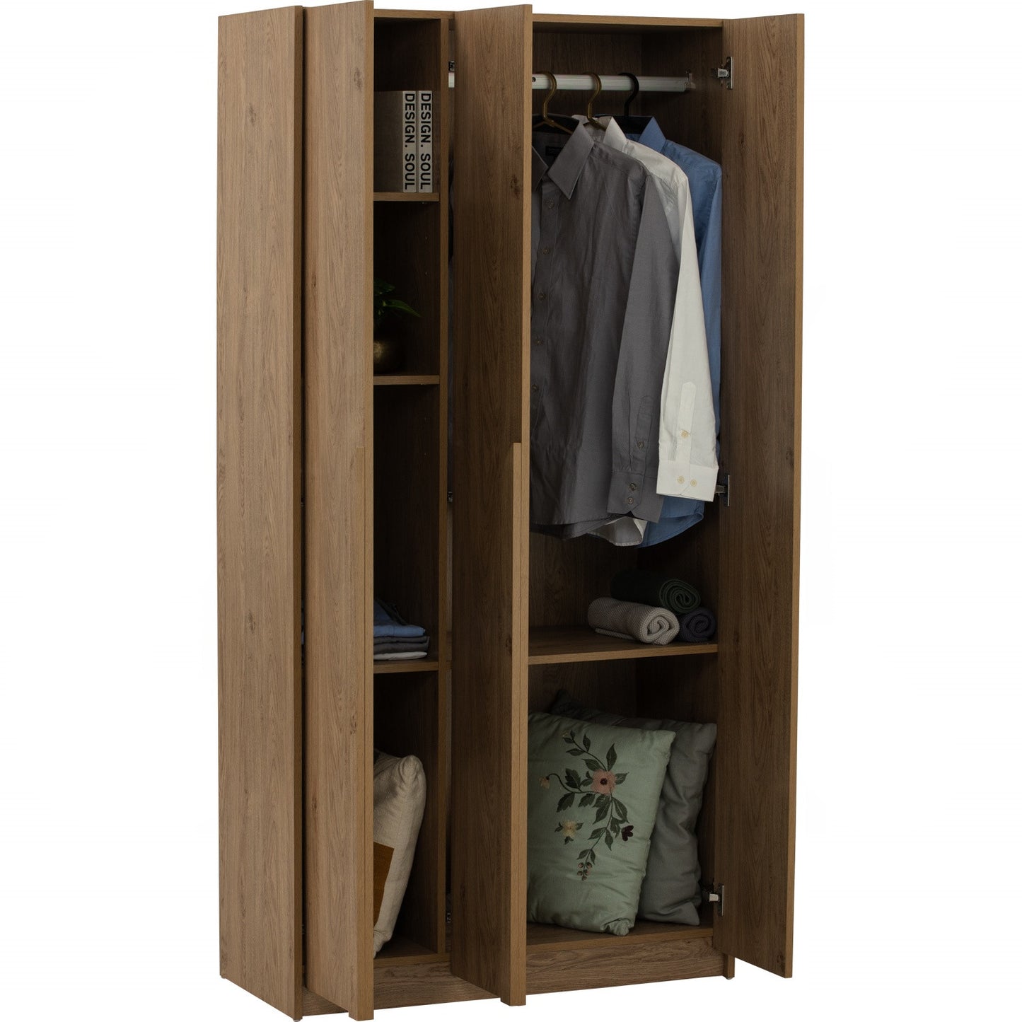 MANDO 3 Door Wardrobe - Oak