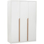 MANDO 3 Door Wardrobe - White (1200L)
