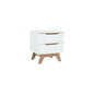 MANDO Bed Side Table - White