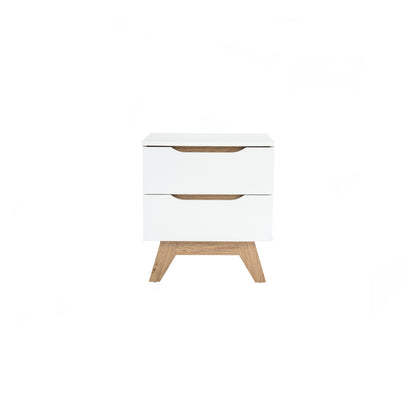MANDO Bed Side Table - White
