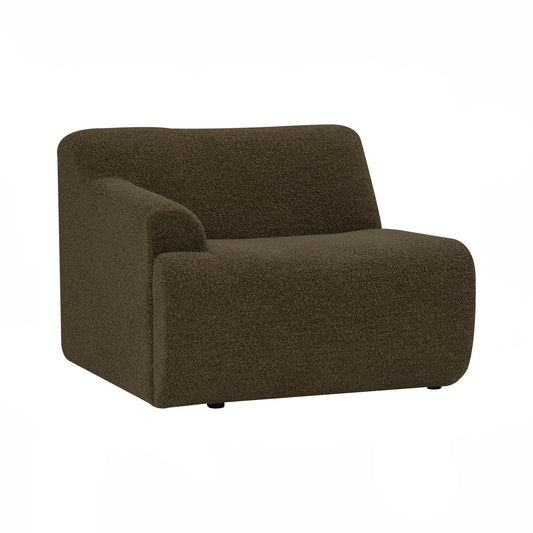 MAZEL 1 Seater With Right Arm Sofa - Sepia