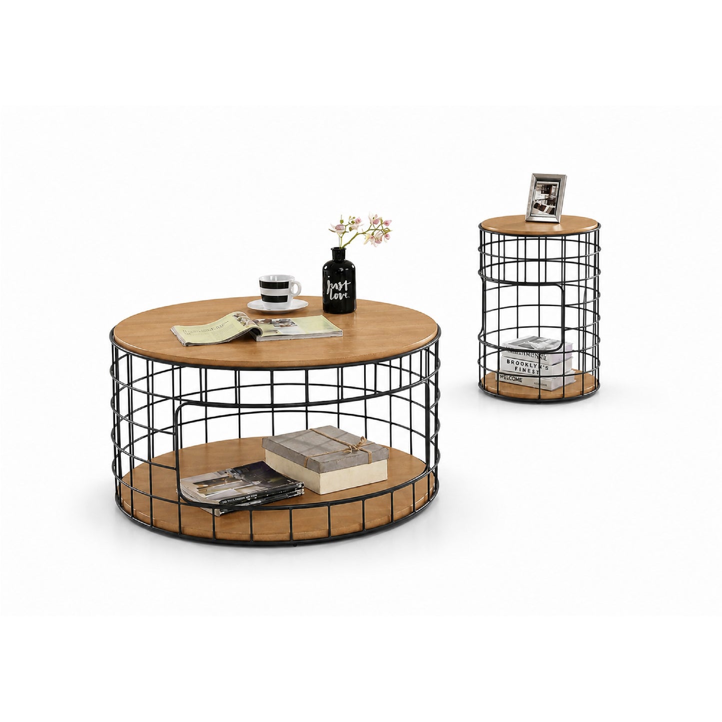 MICA Coffee Table + Side Table - Natural