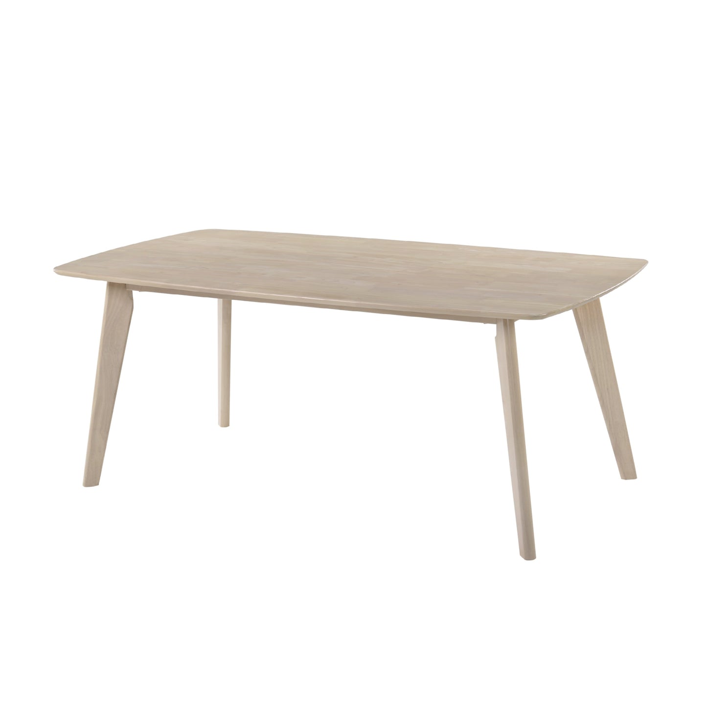 MITTI Dining Table - White Wash (1800L)