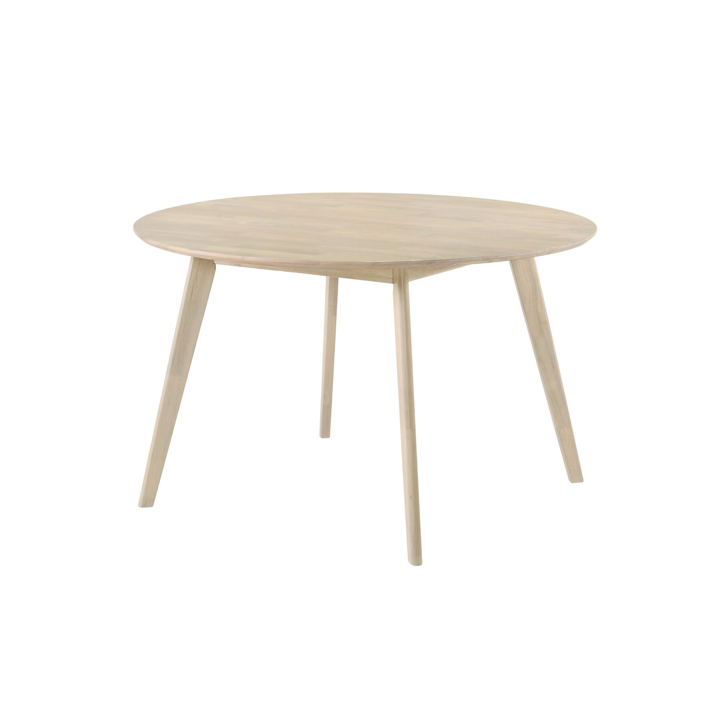 MITTI Round Dining Table - White Wash (1220DIA)