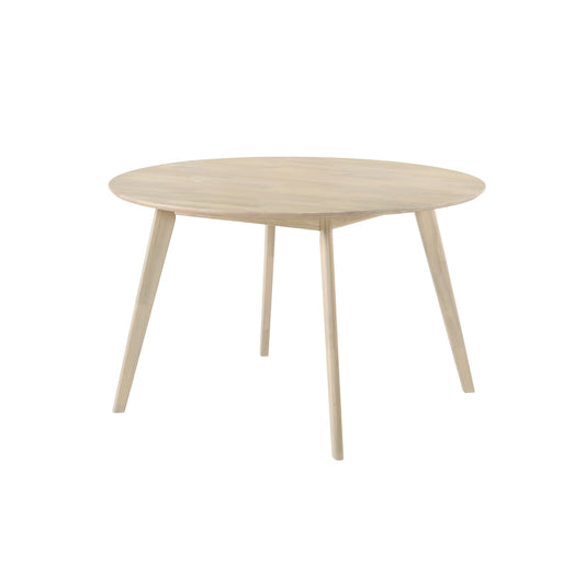 MITTI Round Dining Table - White Wash (1220DIA)