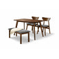 Dining Set ( 1 Mitti Table + 2 Hino Chair + 1 Fendi Bench ) - Walnut