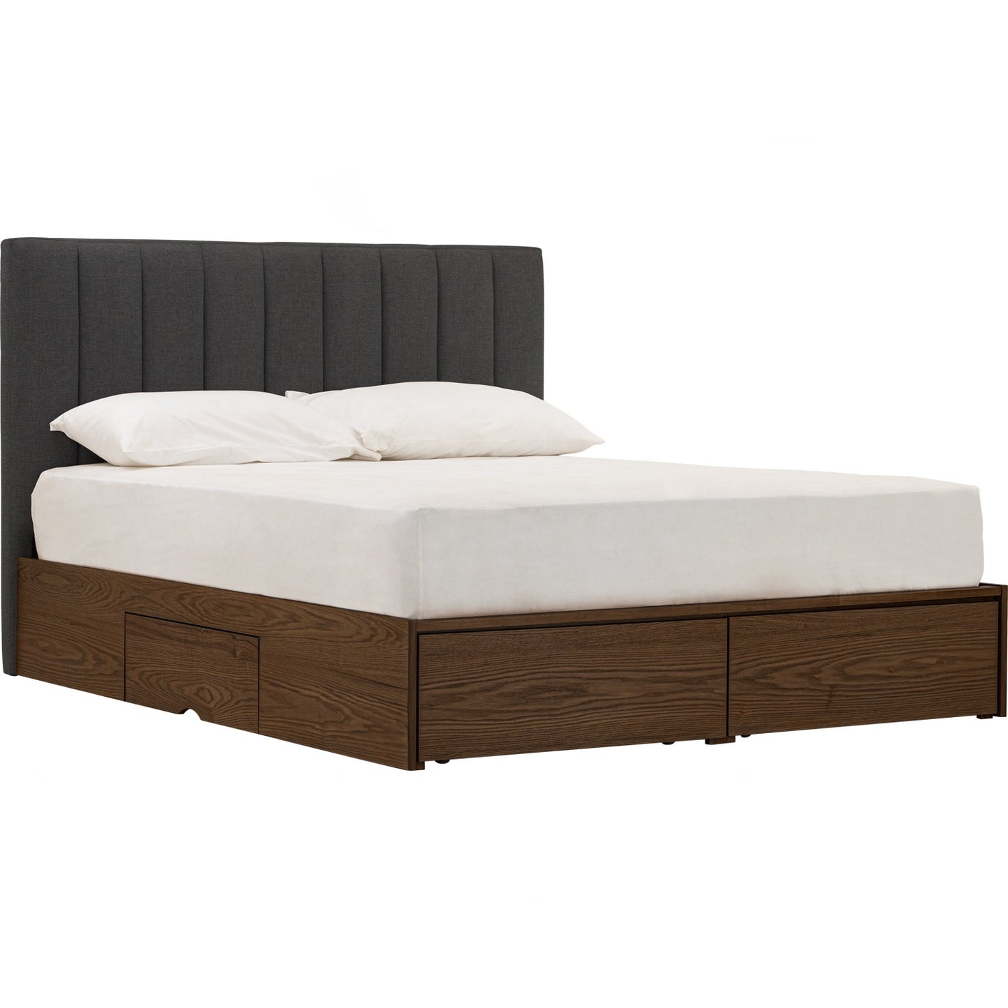 MOLA Bedframe With Storage - Cocoa, Anthracite (Queen Size)