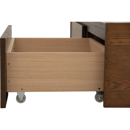 MOLA Bedframe With Storage - Cocoa, Anthracite (Queen Size)