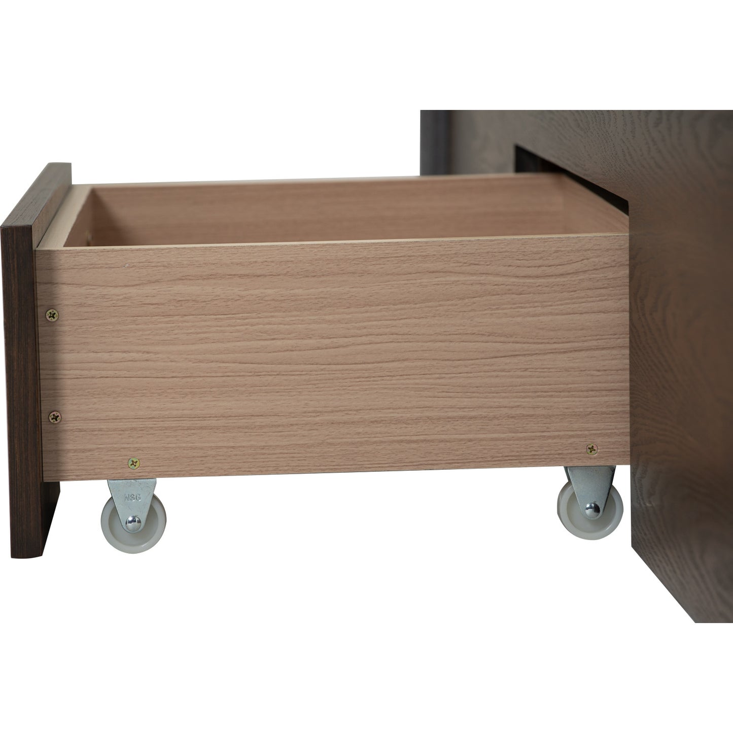 MOLA Bedframe With Storage - Cocoa, Dark Grey (Queen Size)(Pets Friendly Fabric)