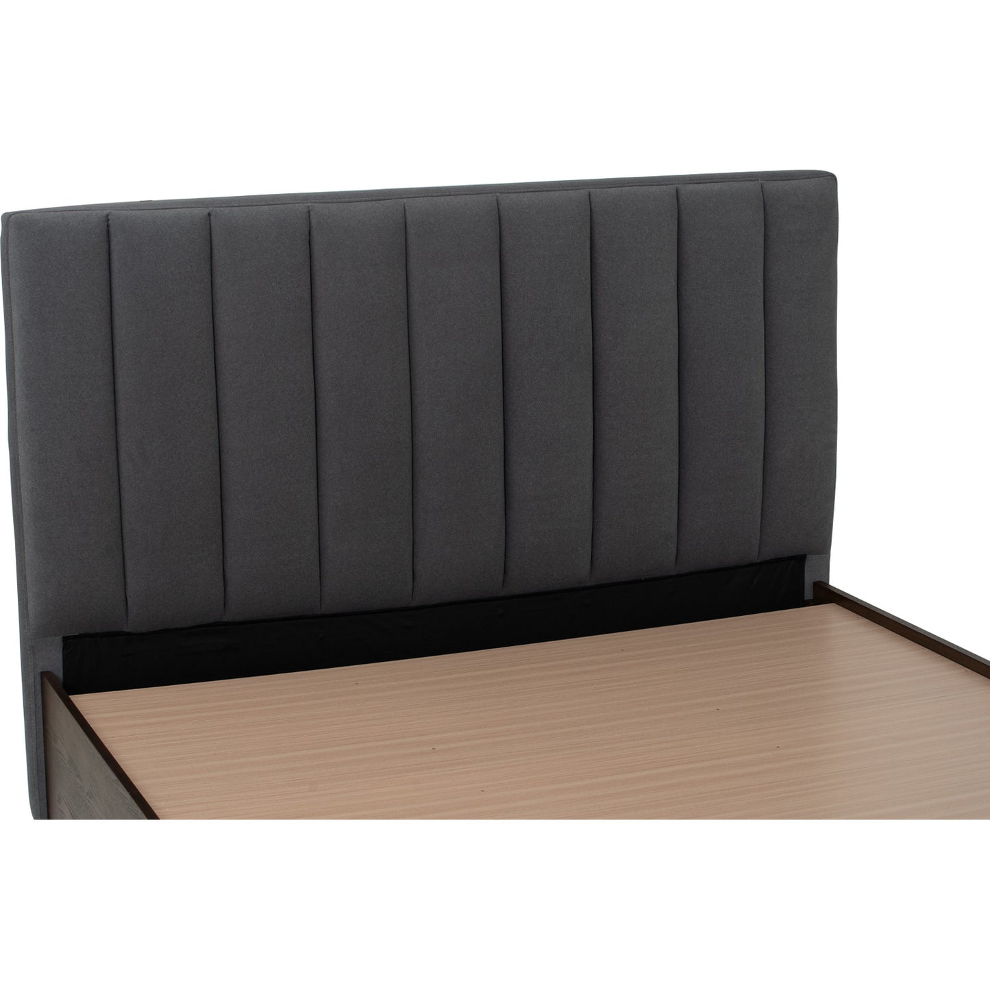 MOLA Bedframe With Storage - Cocoa, Dark Grey (Queen Size)(Pets Friendly Fabric)