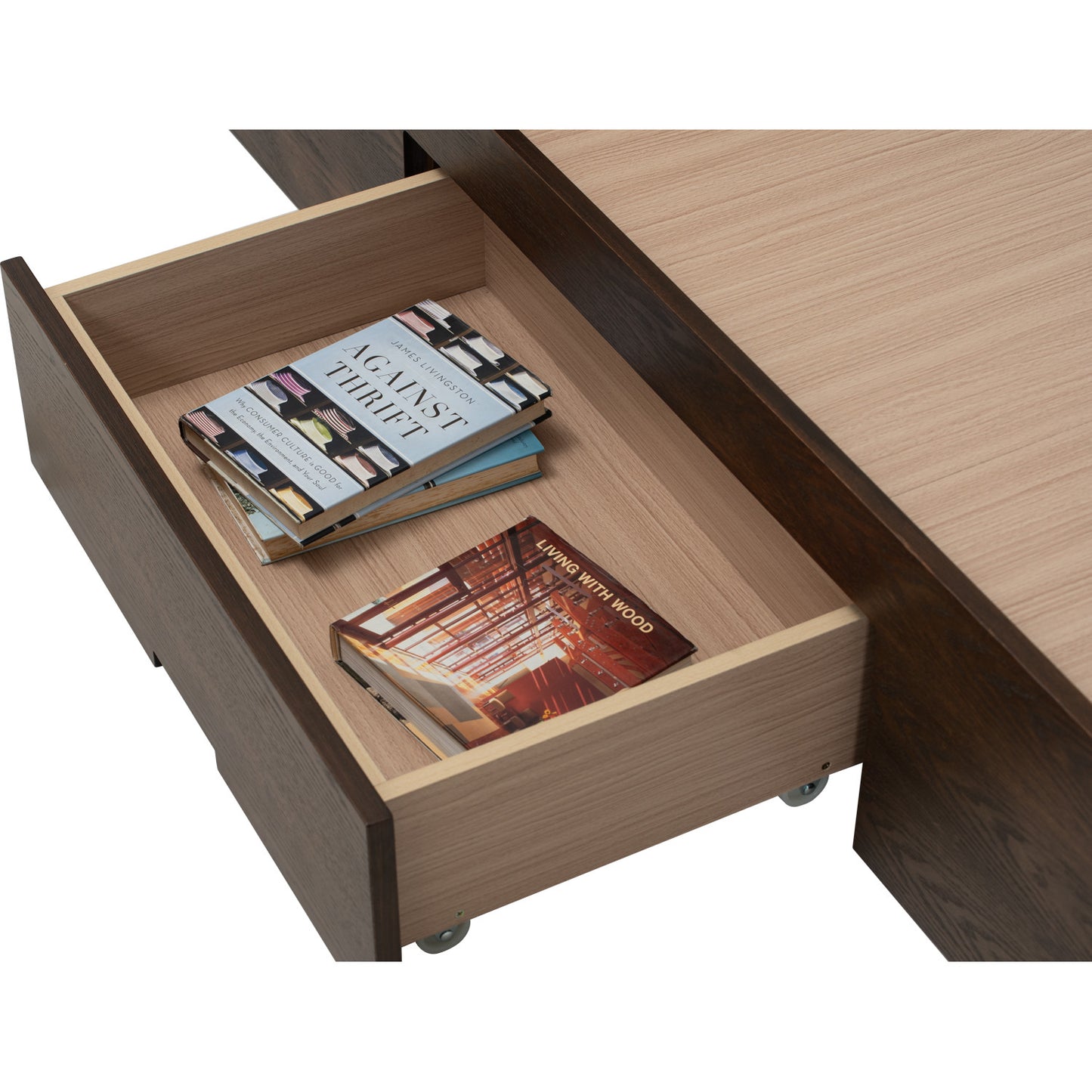 MOLA Bedframe With Storage - Cocoa, Dark Grey (Queen Size)(Pets Friendly Fabric)