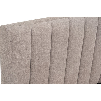 MOLA Bedframe With Storage - Natural, Grey (Queen Size)