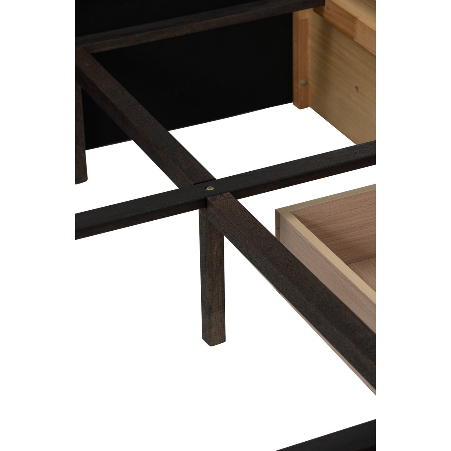 MOLA Bedframe With Storage - Natural, Grey (Queen Size)(Pets Friendly Fabric)