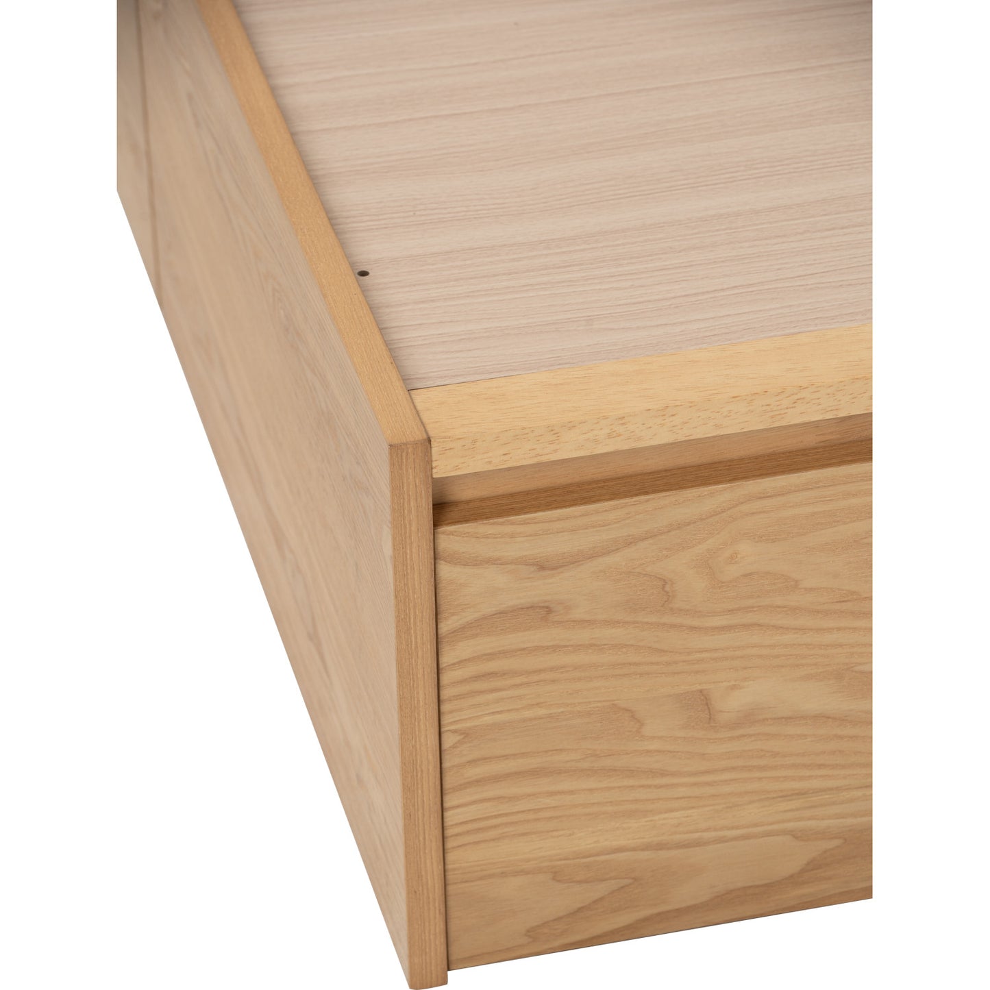 MOLA Bedframe With Storage - Natural, Grey (Queen Size)(Pets Friendly Fabric)