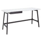 MOREY Desk - Black Leg, White Top
