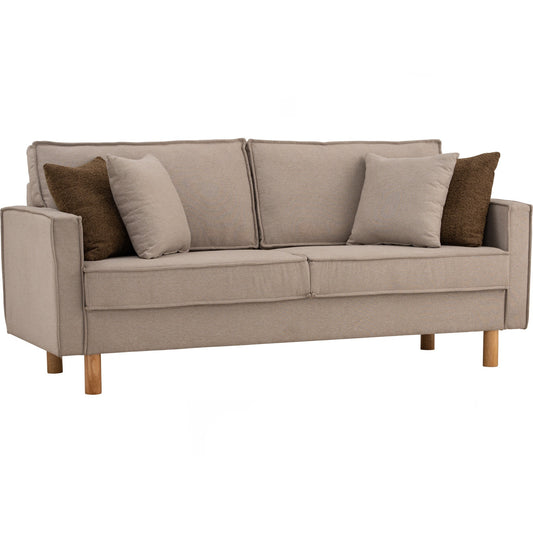 NEXON 3 Seater Sofa - Beige