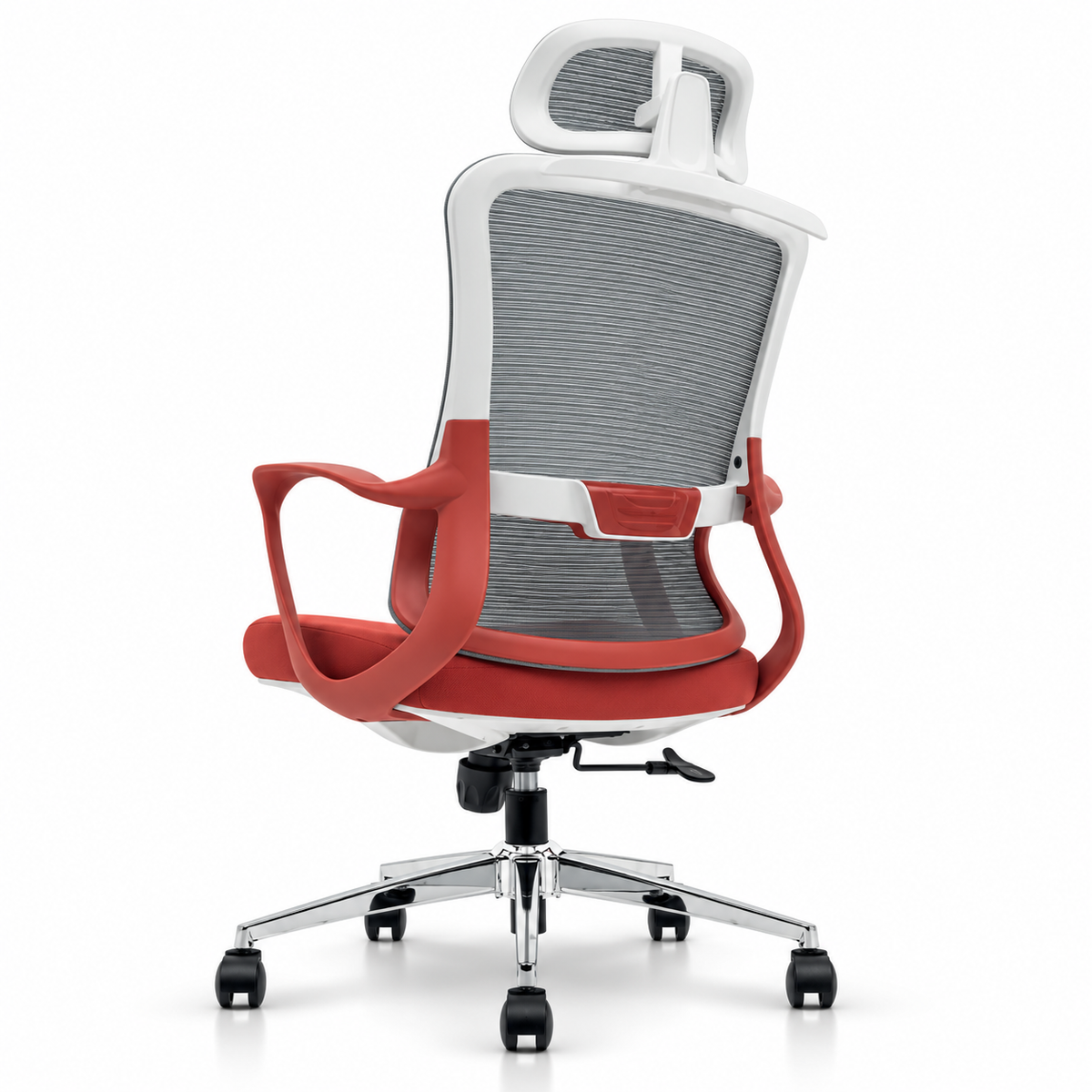 NTT 155-HB ANTEROS Office Chair - White Red