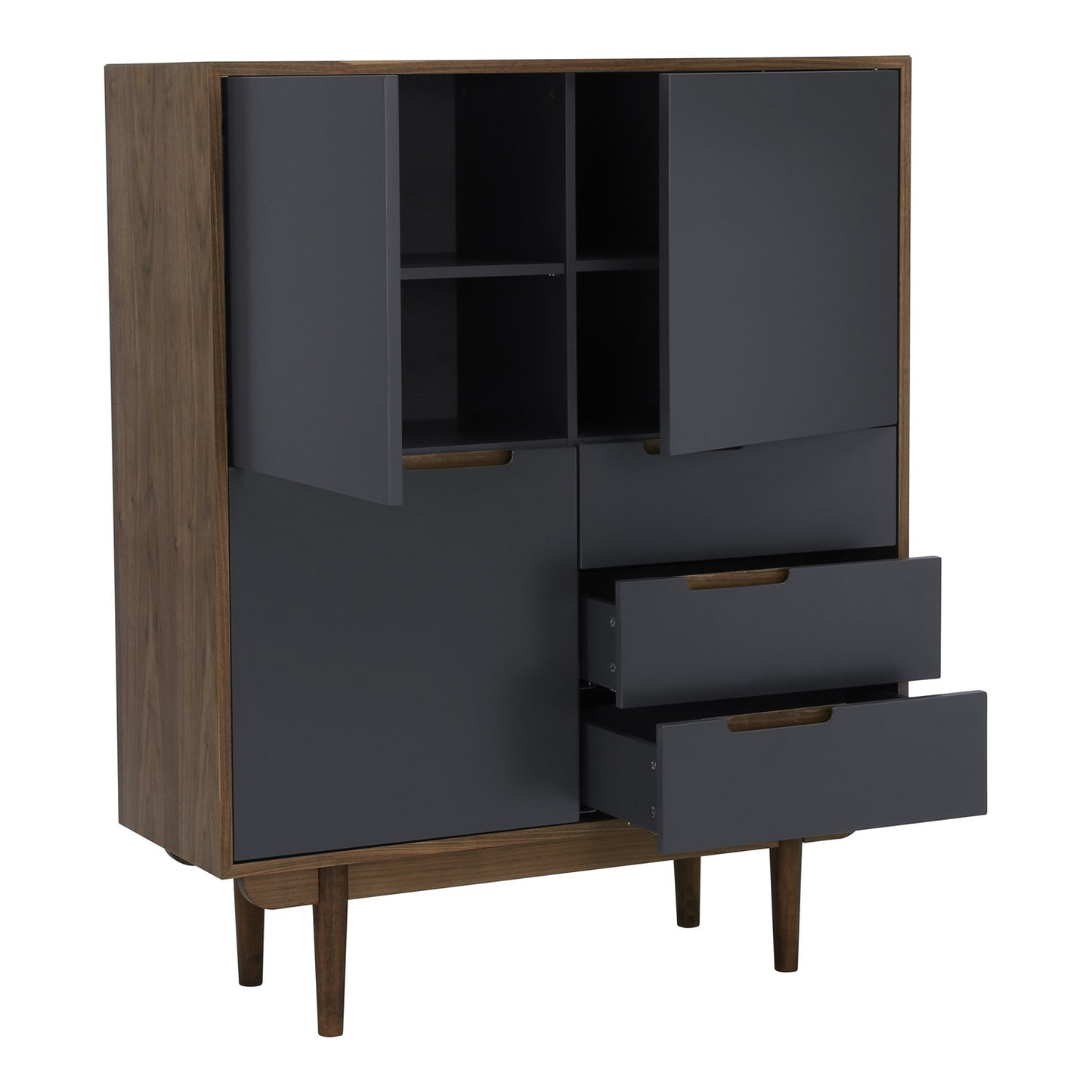 NAKULA Tall Cabinet - Walnut