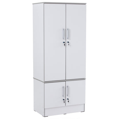 NAOMI 4 Door Wardrobe - White