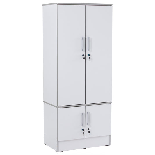NAOMI 4 Door Wardrobe - White