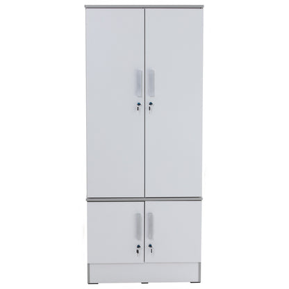 NAOMI 4 Door Wardrobe - White